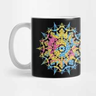 Subtle Tie Dye Mandala Flag Mug